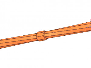 custom-made baluster pillar stairs handle techno v07 3d-print cnc Modello di stampa 3D