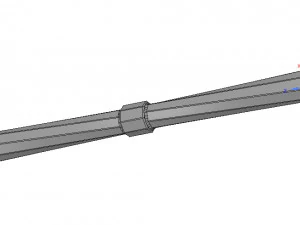 op maat gemaakte balustertrapgreep techno v07 3d-print cnc 3D printmodel