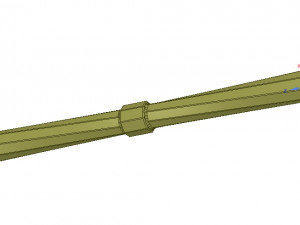 custom-made baluster pillar stairs handle techno v07 3d-print cnc Modello di stampa 3D