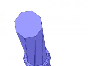 custom-made baluster pillar stairs handle techno v07 3d-print cnc 3D Print Model