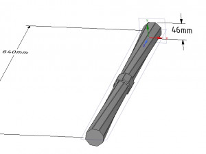 custom-made baluster pillar stairs handle techno v07 3d-print cnc Modello di stampa 3D