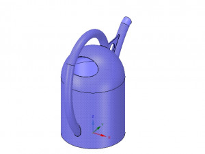 handle watering can for flowers v01 3d-print and cnc 3D Print Model
