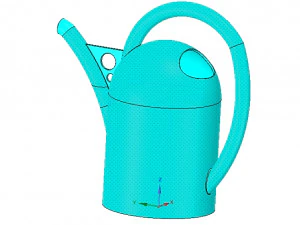 handle watering can for flowers v01 3d-print and cnc 3D Print Model