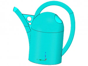handle watering can for flowers v01 3d-print and cnc 3D Print Model