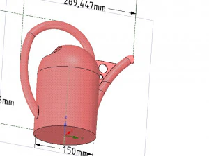 handle watering can for flowers v01 3d-print and cnc 3D Print Model