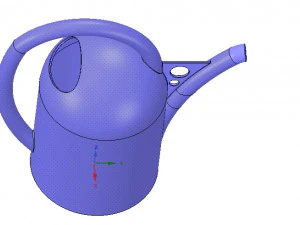 handle watering can for flowers v01 3d-print and cnc 3D Print Model