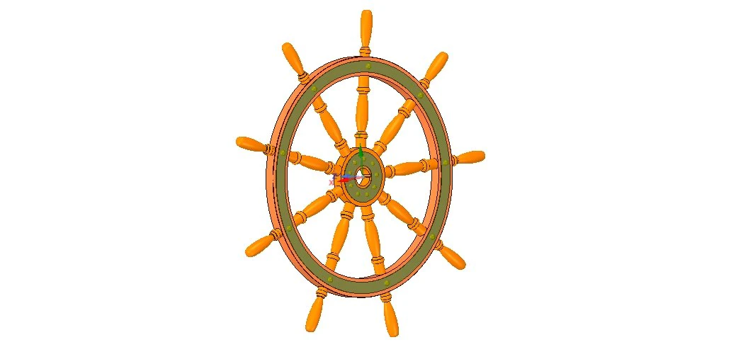 ships steering wheel v03 for 3d-print and cnc 3D Print Model .c4d .max .obj .3ds .fbx .stl .blend
