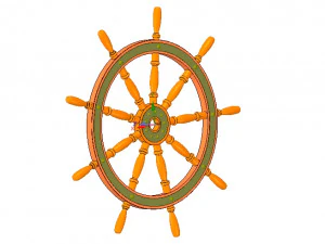 3D プリントおよび CNC 用ステアリング ホイール v03 を出荷 3Dプリントモデル