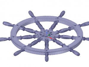 ships steering wheel v03 for 3d-print and cnc 3D Print Model