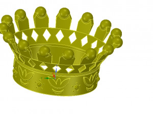 emperor crown of 3d printer for 3d-print and cnc 3D-printmodel