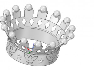 emperor crown of 3d printer for 3d-print and cnc 3D-printmodel