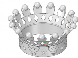 emperor crown of 3d printer for 3d-print and cnc 3D-printmodel