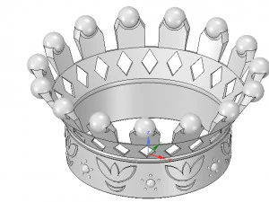 emperor crown of 3d printer for 3d-print and cnc 3D Print Model