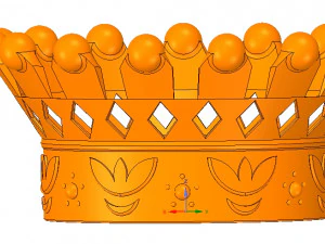 emperor crown of 3d printer for 3d-print and cnc 3D Print Model