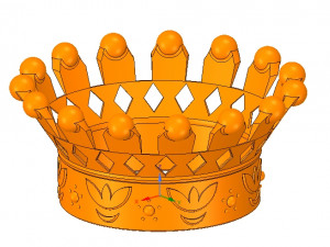 emperor crown of 3d printer for 3d-print and cnc 3D-printmodel