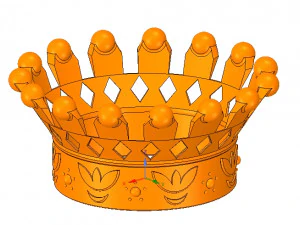 emperor crown of 3d printer for 3d-print and cnc 3D Print Model