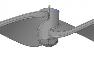 turbine propeller screw 3d-print and cn Model Cetak 3D