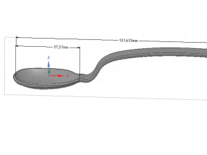 kitchen laboratory spoon for real 3d printing 3D Print Model