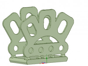 kitchen table napkin holder for real 3d printing 3D-printmodel