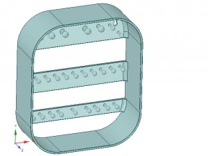 sleutelwandhouder huishoudster voor echt 3D-printen 3D printmodel