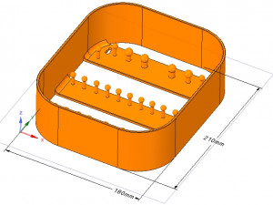 key wall holder housekeeper for real 3d printing Modello di stampa 3D