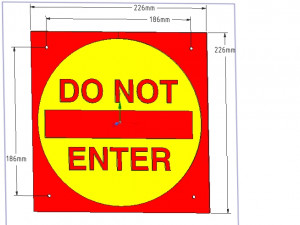 do not enter sign stop parents for real 3d printing 3D Принт Модель