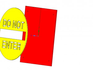 do not enter sign stop parents for real 3d printing 3D Принт Модель