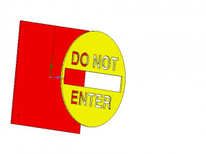 do not enter sign stop parents for real 3d printing 3D Принт Модель
