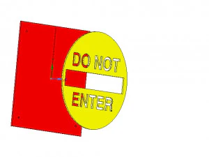 do not enter sign stop parents for real 3d printing 3D Print Model