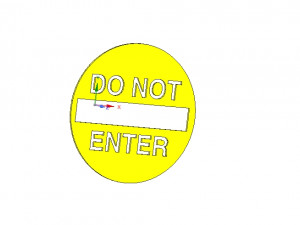 do not enter sign stop parents for real 3d printing 3D Принт Модель