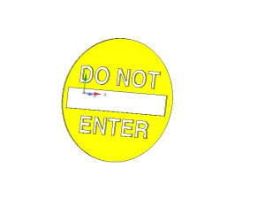 do not enter sign stop parents for real 3d printing 3D Print Model