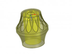 запалює абажур для справжнього 3d-друку 3D Принт Модель