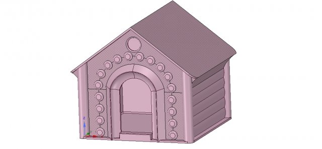 doghouse cathouse housekeeper for real 3d printing 3Dプリントモデル .c4d .max .obj .3ds .fbx .stl .blend 
