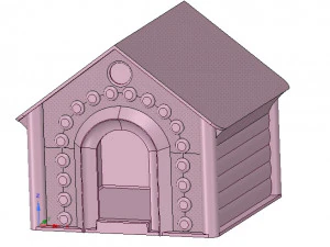 governanta de casinha de cachorro para impressão 3D real Modelo de Impressão 3D