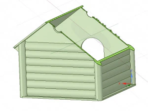 doghouse cathouse housekeeper for real 3d printing 3D Print Model