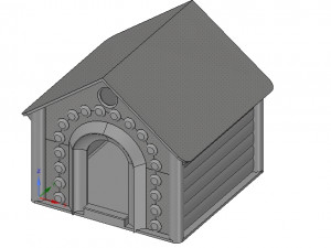 doghouse cathouse housekeeper for real 3d printing 3Dプリントモデル