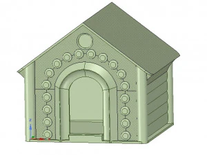 doghouse cathouse housekeeper for real 3d printing 3D Print Model