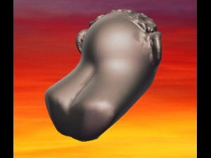 custom-made furniture handle knob shaman v04 3d-print cnc made 3Dプリントモデル