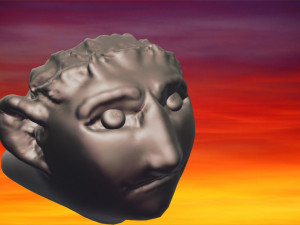 custom-made furniture handle knob shaman v04 3d-print cnc made 3Dプリントモデル