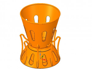umbrella floor holder for real 3d printing and cnc 3D-Druckmodell