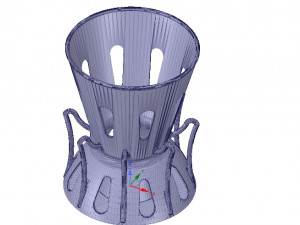 umbrella floor holder for real 3d printing and cnc 3D-Druckmodell