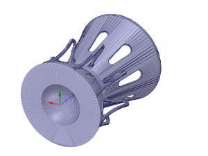 umbrella floor holder for real 3d printing and cnc 3D-Druckmodell