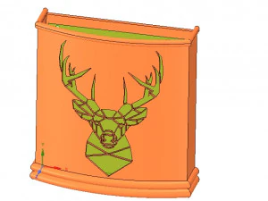 suporte de montagem em parede para guarda-chuva para impress&atilde;o 3D real e cnc Modelo de Impressão 3D