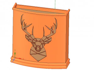 suporte de montagem em parede para guarda-chuva para impress&atilde;o 3D real e cnc Modelo de Impressão 3D