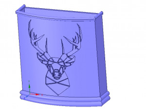 umbrella wall mount holder for real 3d printing and cnc Modello di stampa 3D