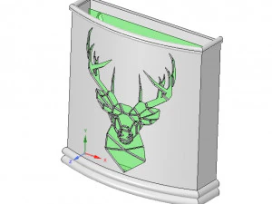 suporte de montagem em parede para guarda-chuva para impress&atilde;o 3D real e cnc Modelo de Impressão 3D