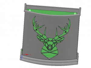 suporte de montagem em parede para guarda-chuva para impress&atilde;o 3D real e cnc Modelo de Impressão 3D