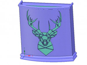 suporte de montagem em parede para guarda-chuva para impress&atilde;o 3D real e cnc Modelo de Impressão 3D