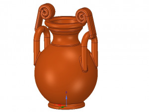 greek vase amphora cup vessel for 3d-print or cnc 3D Print Model
