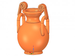greek vase amphora cup vessel for 3d-print or cnc 3D-printmodel